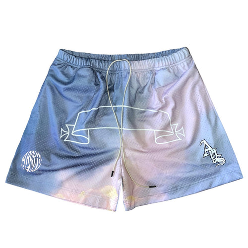 AROUND THE WAY x ASKYURSELF SKY MESH SHORTS